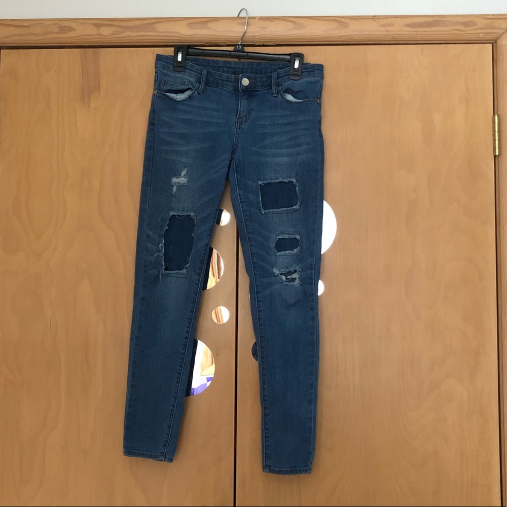 Café Denim Distressed Jeans